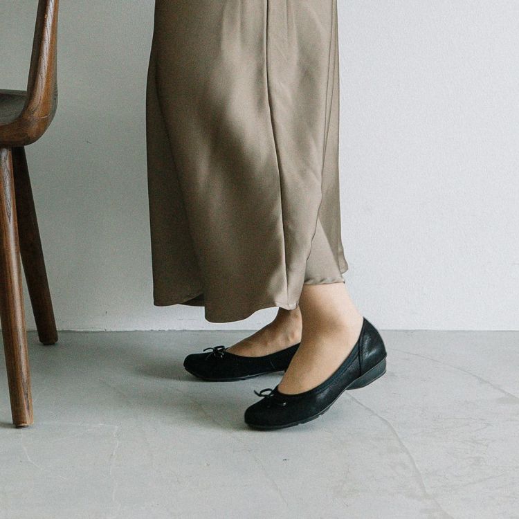美品♡Foot Happy 晴雨兼用 リボンバレエシューズ WASHINGTON FootHappy [人気商品] 晴雨兼用リボンバレエシューズ