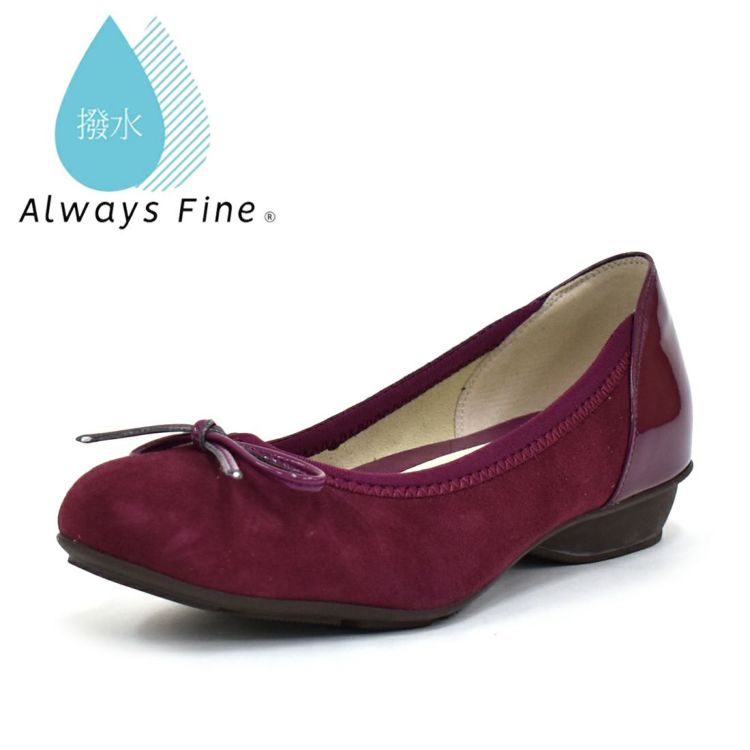 美品♡Foot Happy 晴雨兼用 リボンバレエシューズ WASHINGTON FootHappy [人気商品] 晴雨兼用リボンバレエシューズ