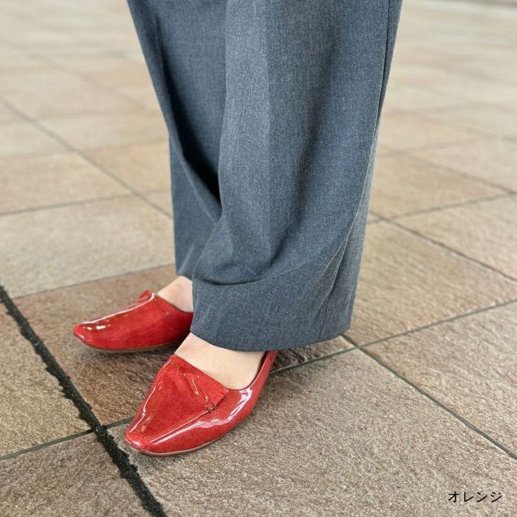 レイン仕様限定品　WASH　きれい見えフラットシューズ L　ROSE BROWN WASH [人気商品] きれい見えフラットシューズ