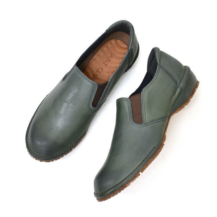 <美品>ARTS&SCIENCE サイドゴアスリッポン 楽天市場】やわらか 本革 サイドゴア スリッポン／ヒナ デイ グリーン