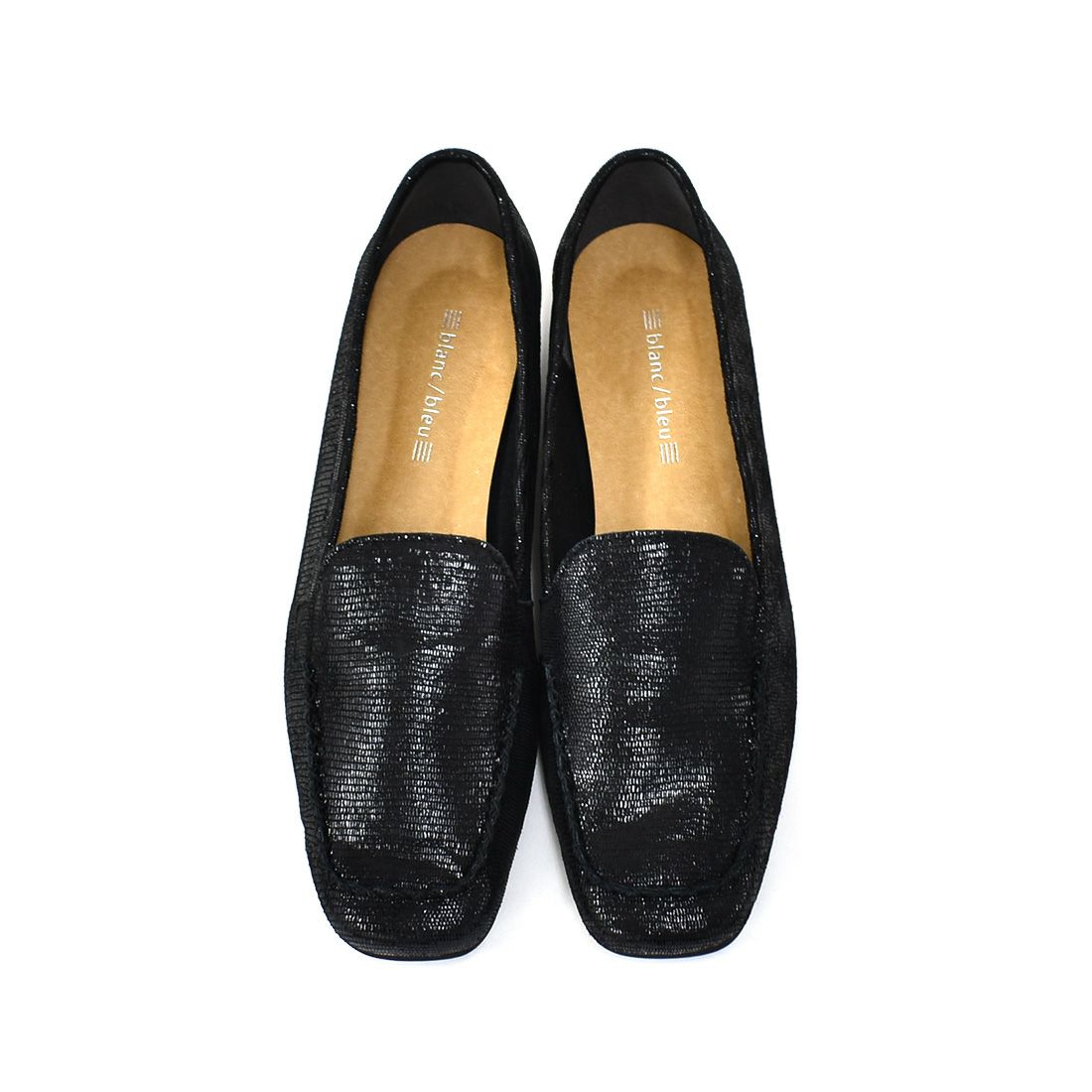 blanc/bleu ステッチスクエアローファー|銀座ワシントン 公式サイト