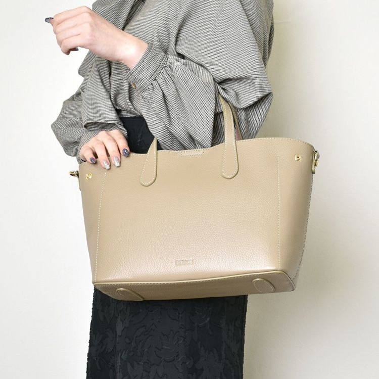 BARCOS セット商品 シュリンク レザー ハンドバッグ & 財布