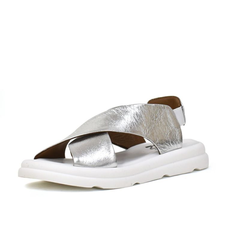 BUENO クロスベルトレザーサンダル A2603 シルバー 38 BUENO SHOES ブエノシューズ】 クロスベルトサンダル 【A2603