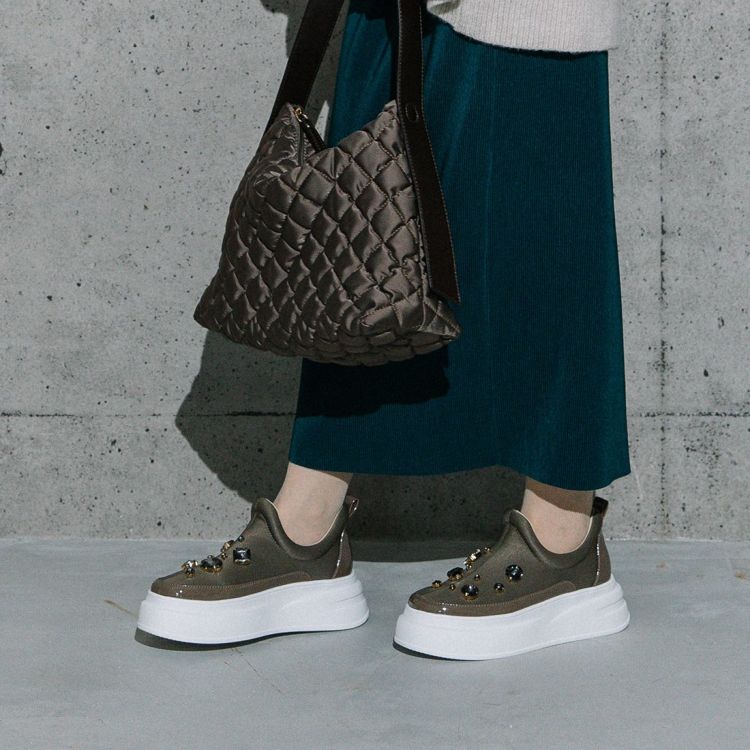 W ビジュー厚底スリッポン|銀座ワシントン 公式サイト