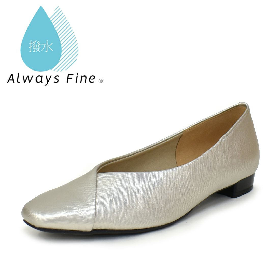 WASHINGTON 晴雨兼用 Vカット ローヒールパンプス|銀座ワシントン 公式